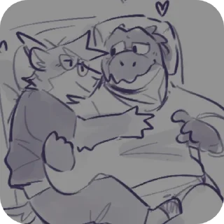 😪-More Duncan & Eddie, Telegram Sticker