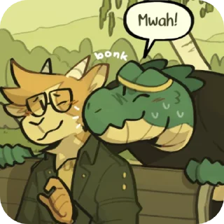 😚-More Duncan & Eddie, Telegram Sticker