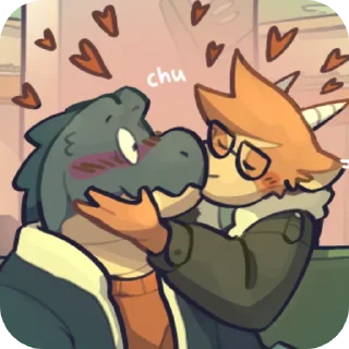 😘-More Duncan & Eddie, Telegram Sticker