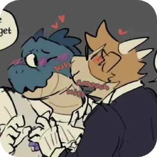 🥰-More Duncan & Eddie, Telegram Sticker