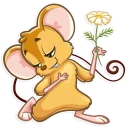 💐-Arno the Mouse, Telegram Sticker