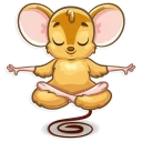 😌-Arno the Mouse, Telegram Sticker
