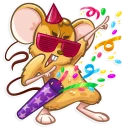 🎉-Arno the Mouse, Telegram Sticker