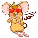 😍-Arno the Mouse, Telegram Sticker
