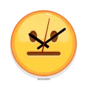 😐-MR EMOJI 2- @MochaStickers, Telegram Sticker
