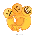 😂-MR EMOJI 2- @MochaStickers, Telegram Sticker