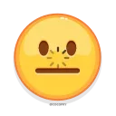😐-MR EMOJI 2- @MochaStickers, Telegram Sticker