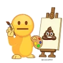 💩-MR EMOJI 2- @MochaStickers, Telegram Sticker