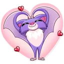 ❤-Mr. Bat, Telegram Sticker