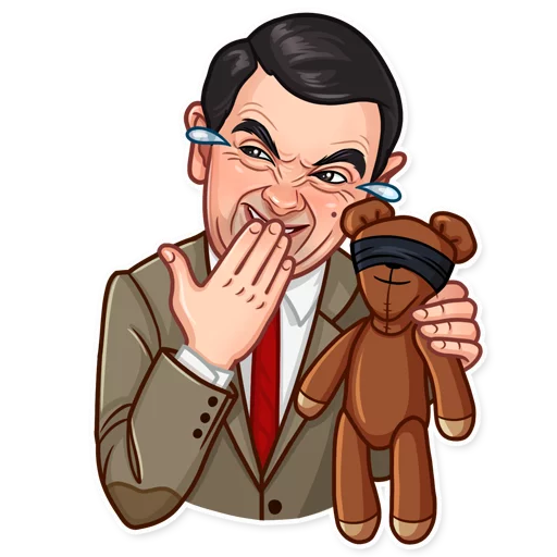 Mr. Bean, telegram sticker
