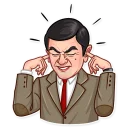 😖-Mr. Bean, Telegram Sticker