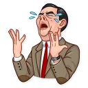 😭-Mr. Bean, Telegram Sticker