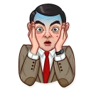 😨-Mr. Bean, Telegram Sticker