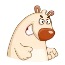 😡-Mr. Bear, Telegram Sticker