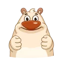 👍-Mr. Bear, Telegram Sticker