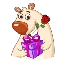 🎁-Mr. Bear, Telegram Sticker