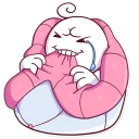 😖-Mr. Blanket, Telegram Sticker