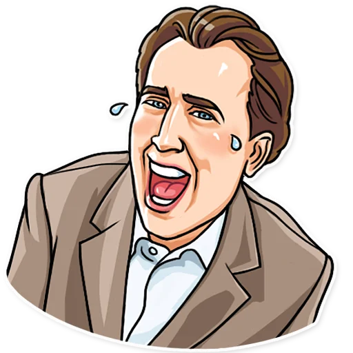 Nicolas Cage, telegram sticker