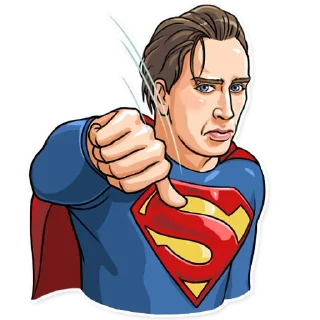 👎-Nicolas Cage, Telegram Sticker