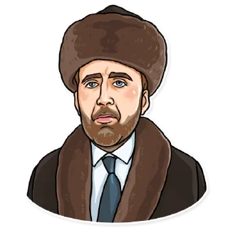 😶-Nicolas Cage, Telegram Sticker