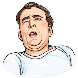 🤕-Nicolas Cage, Telegram Sticker