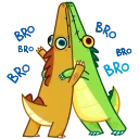 🤗-Croco, Telegram Sticker