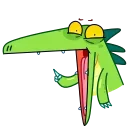 ☝️-Croco, Telegram Sticker