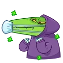 😷-Croco, Telegram Sticker