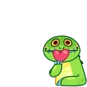 😘-Croco, Telegram Sticker