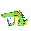 🍽-Croco, Telegram Sticker