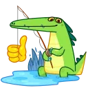 👍-Croco, Telegram Sticker