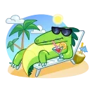 😎-Croco, Telegram Sticker