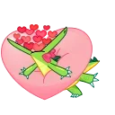 😍-Croco, Telegram Sticker