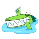 👍-Croco, Telegram Sticker
