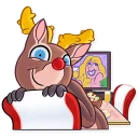 😊-Mr. Deer, Telegram Sticker