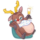😏-Mr. Deer, Telegram Sticker