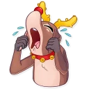😭-Mr. Deer, Telegram Sticker