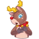 😨-Mr. Deer, Telegram Sticker