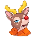 ❓-Mr. Deer, Telegram Sticker