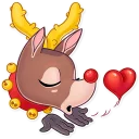 😘-Mr. Deer, Telegram Sticker