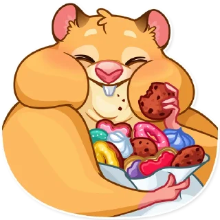 🍩-Mr. Hamster, Telegram Sticker