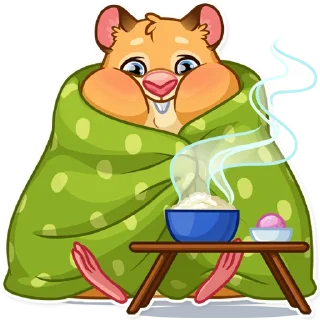 🤤-Mr. Hamster, Telegram Sticker