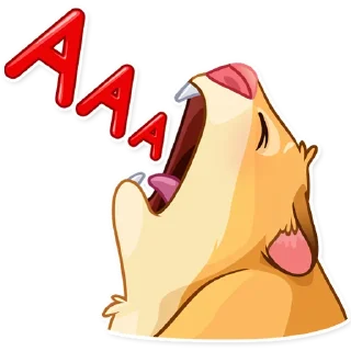 😫-Mr. Hamster, Telegram Sticker