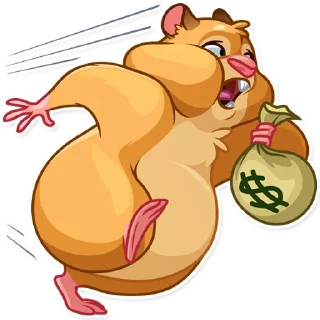 😲-Mr. Hamster, Telegram Sticker