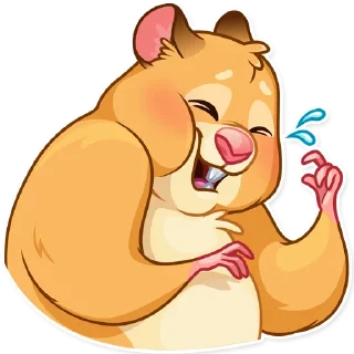 😂-Mr. Hamster, Telegram Sticker