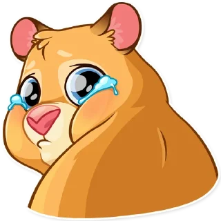 😢-Mr. Hamster, Telegram Sticker