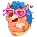😍-Meet the Hedgehog, Telegram Sticker