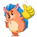 👍-Meet the Hedgehog, Telegram Sticker