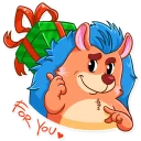 🎁-Meet the Hedgehog, Telegram Sticker