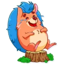 😂-Meet the Hedgehog, Telegram Sticker